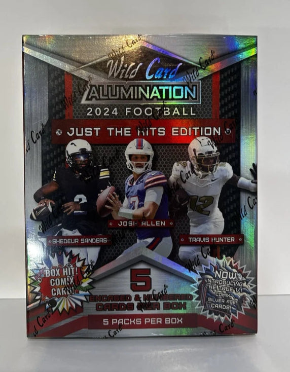 2024 Wild Card Alumination Just The Hits Edition Football Trading Cards - 12 Box Case - Collectible NFL Player Cards for Sports Fans & Investors - Perfect for Trading, Collecting, and Displaying
