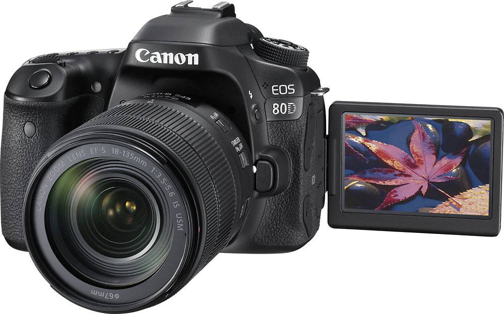 Canon EOS 80D DSLR Camera with 18-135mm Lens Kit - Professional Photography for Beginners & Enthusiasts - Perfect for Travel, Portraits & Action Shots