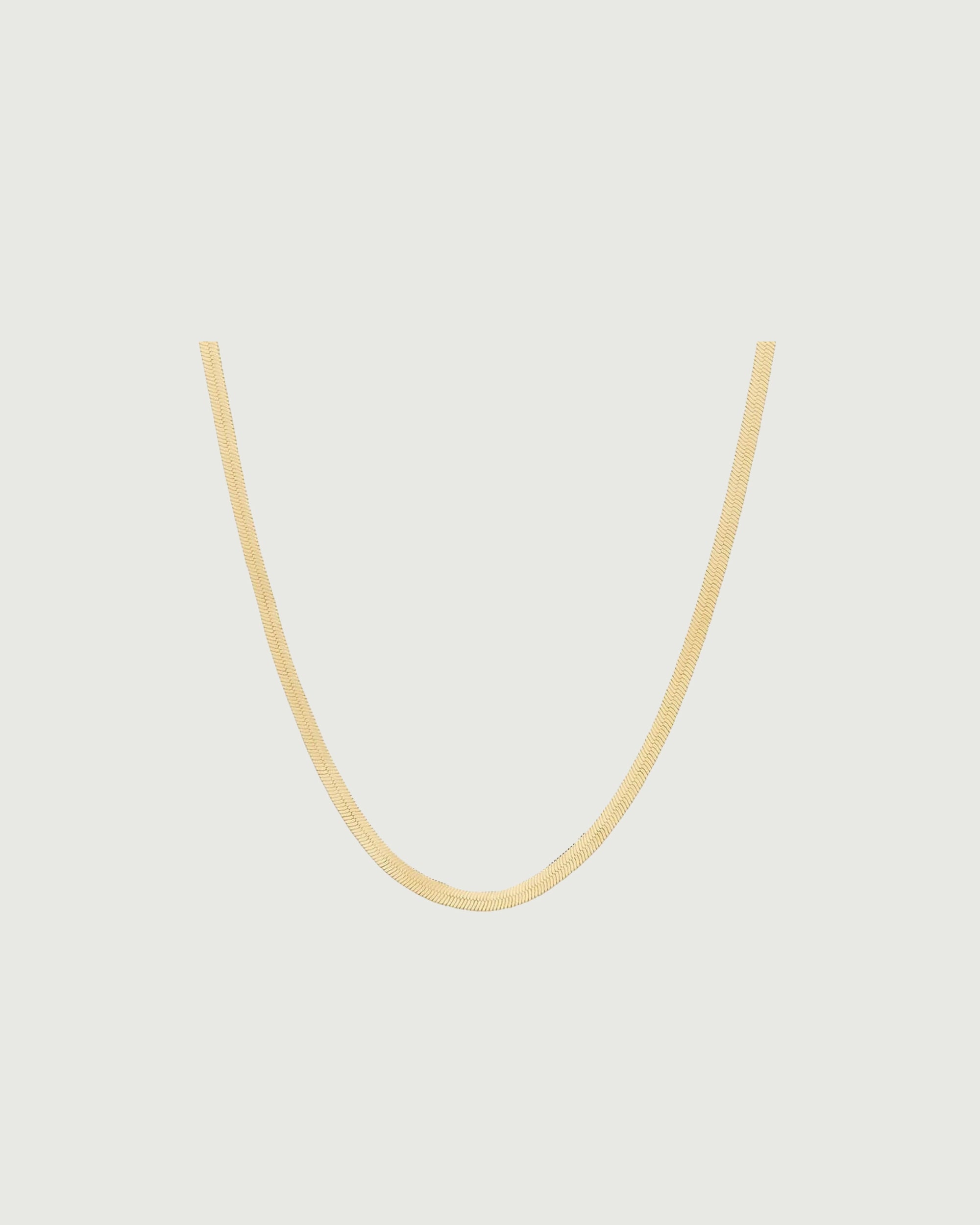 Elegant Gold Herringbone Chain Necklace for Women - Perfect for Everyday Wear, Layering & Special Occasions