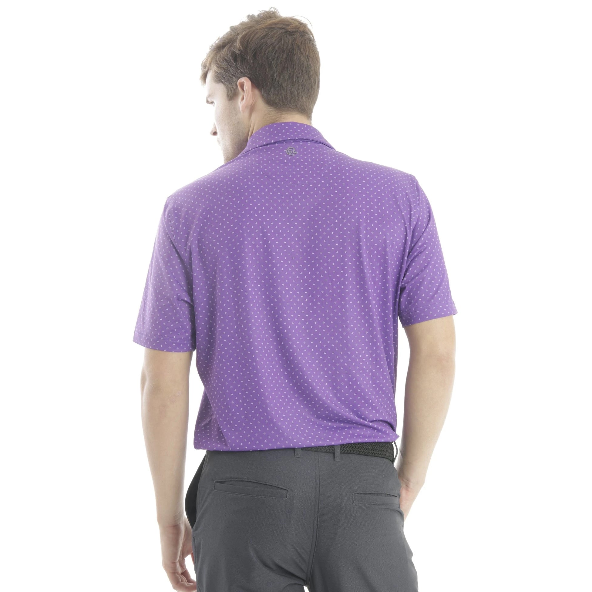 Chase54 Starburst Men's Performance Golf Polo Shirt - Moisture Wicking & UV Protection for Comfort on the Course | Ideal for Golf Tournaments & Casual Wear