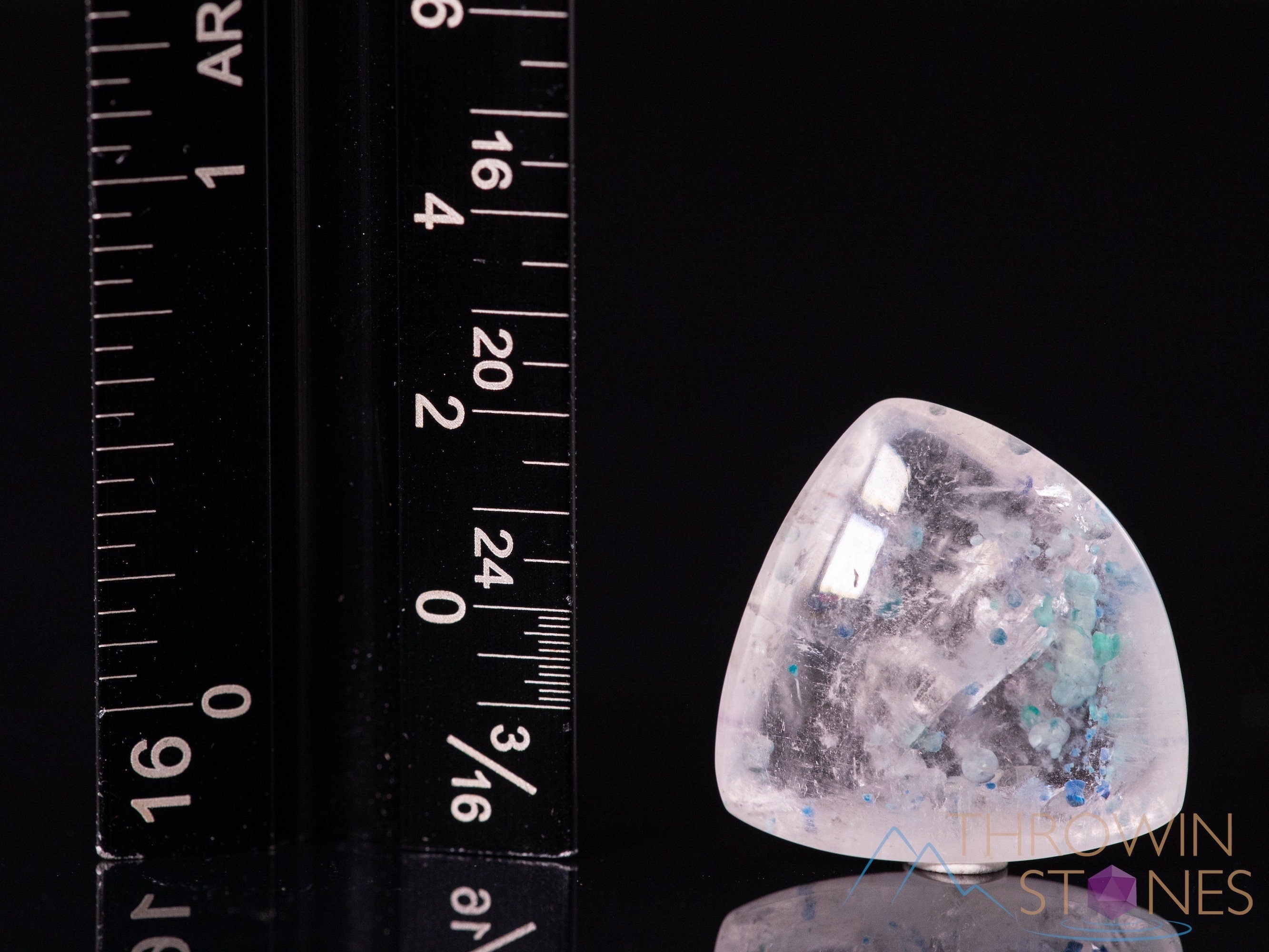 GILALITE Medusa Paraiba Quartz Crystal Cabochon - Natural Gemstone for Jewelry Making, Healing Crystals & Collectors | Perfect for Pendants, Rings & Spiritual Healing