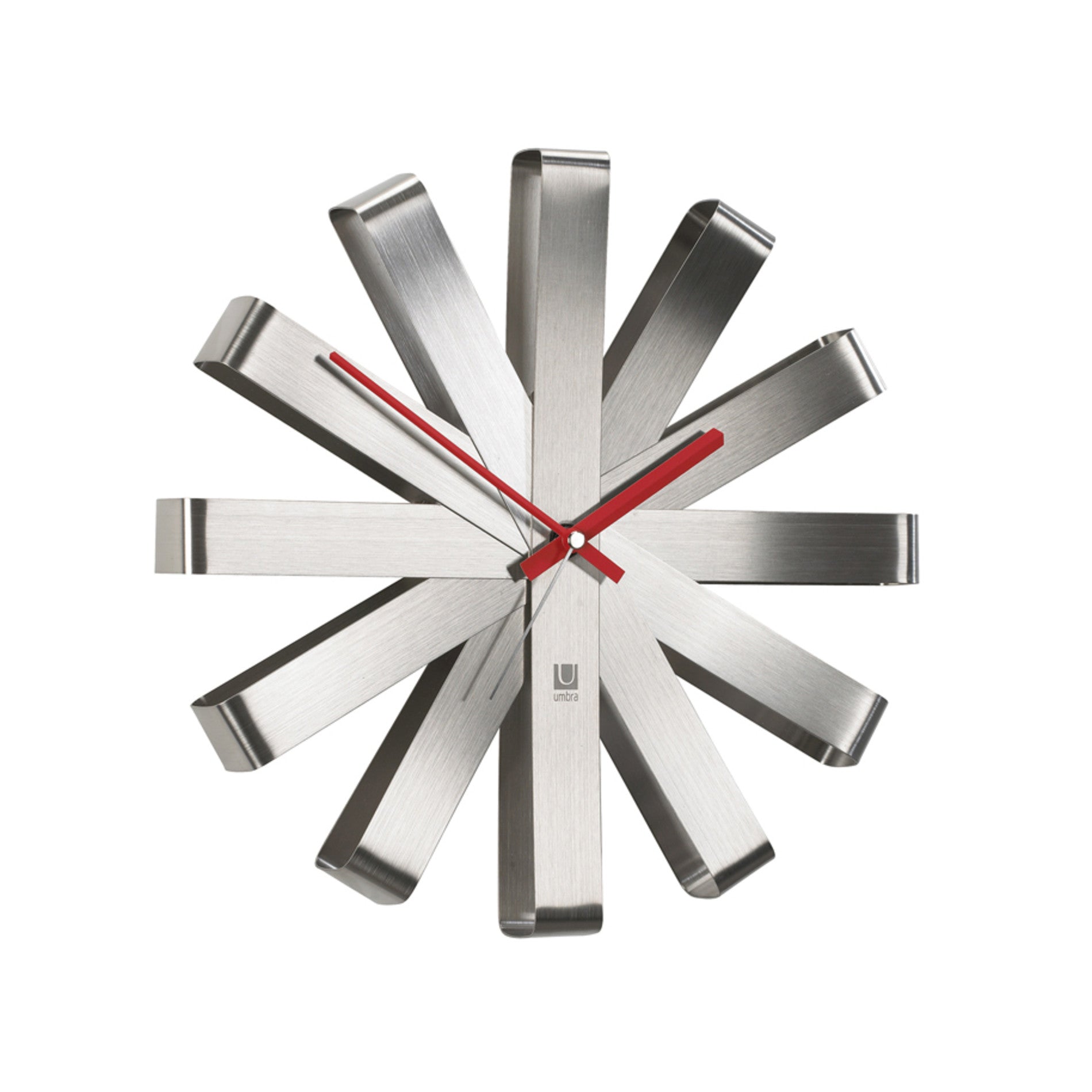 Elegant Ribbon Wall Clock - Decorative Silent Non-Ticking Clock for Living Room, Bedroom, Office - Perfect Home Decor Gift for Housewarming, Birthday, Christmas