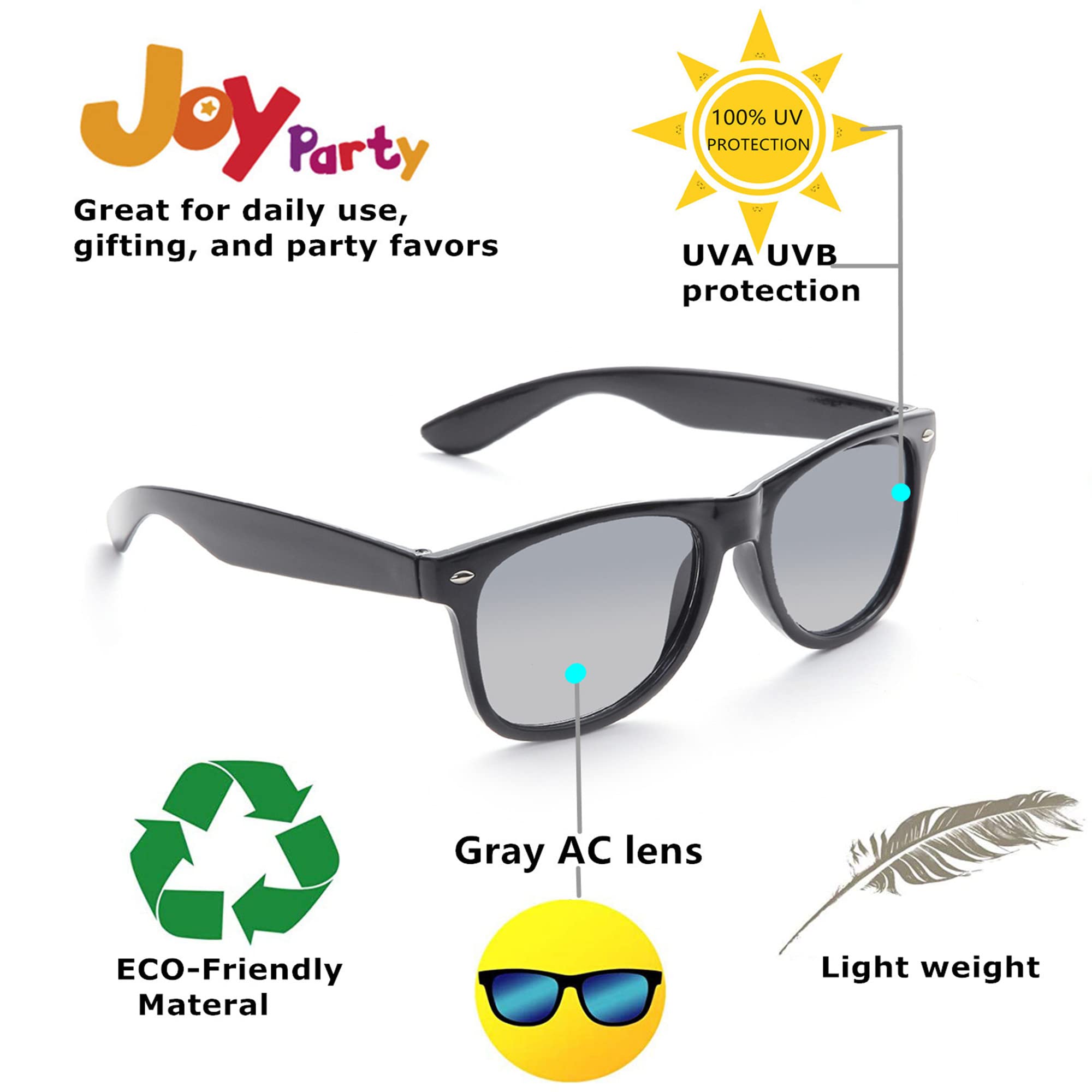 Bulk 80s Retro Party Sunglasses for Adults - 8/10/20/30 Pack - Fun Costume Accessories for Halloween, Themed Parties & Events