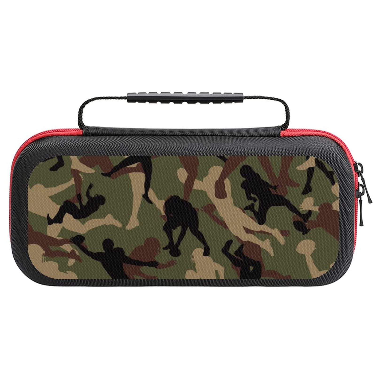 FunnyStar Camouflage Carrying Case for Nintendo Switch - Protective Storage Handbag for American Football Players | Perfect for Travel, Gaming Parties & Outdoor Adventures