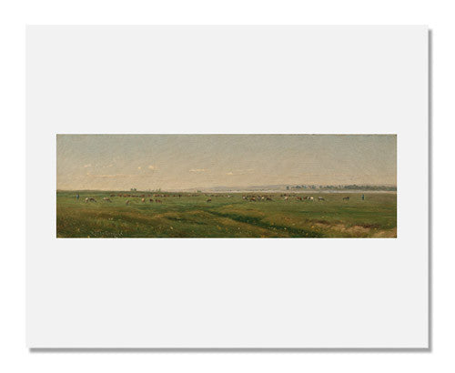 Thomas Worthington Whittredge On the Platte River Painting - Western Landscape Artwork for Home & Office Decor | Vintage American Frontier Wall Art
