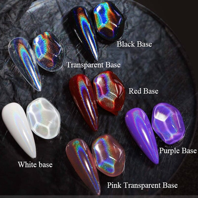 Holographic Chrome Pigment Powder - Universal Metallic Finish for Nails, Art, DIY Crafts & Cosmetics - Perfect for Nail Art, Resin Projects & Makeup