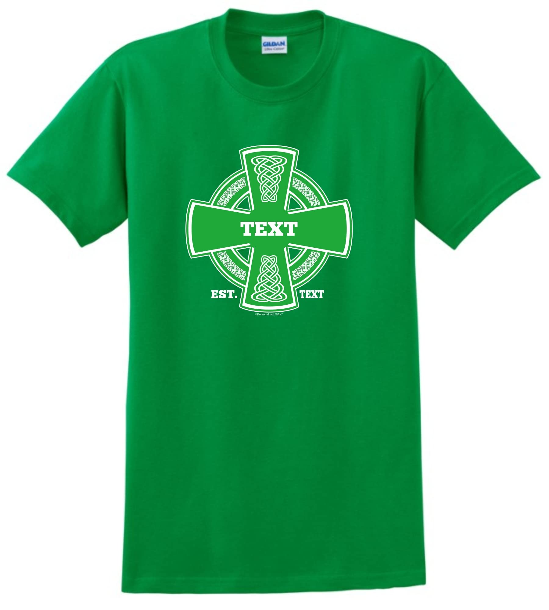 Custom Celtic Cross T-Shirt for St. Patrick's Day - Irish Pride Personalized Name Tee | Perfect for Parades, Pub Crawls & Irish Heritage Celebrations
