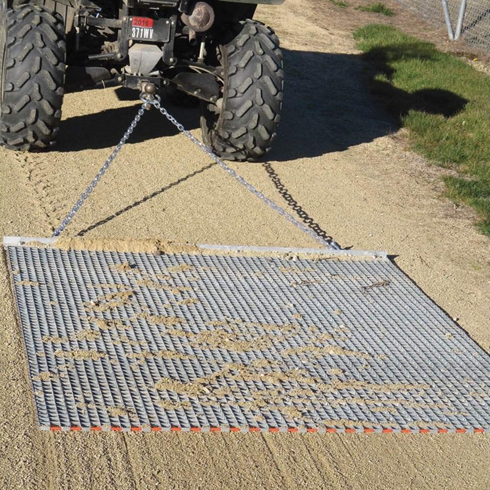 Yard Tuff Zinc and Steel Field Surface Leveling Drag Mat - Heavy Duty Landscape Leveling Tool for Sports Fields, Arenas, and Pastures