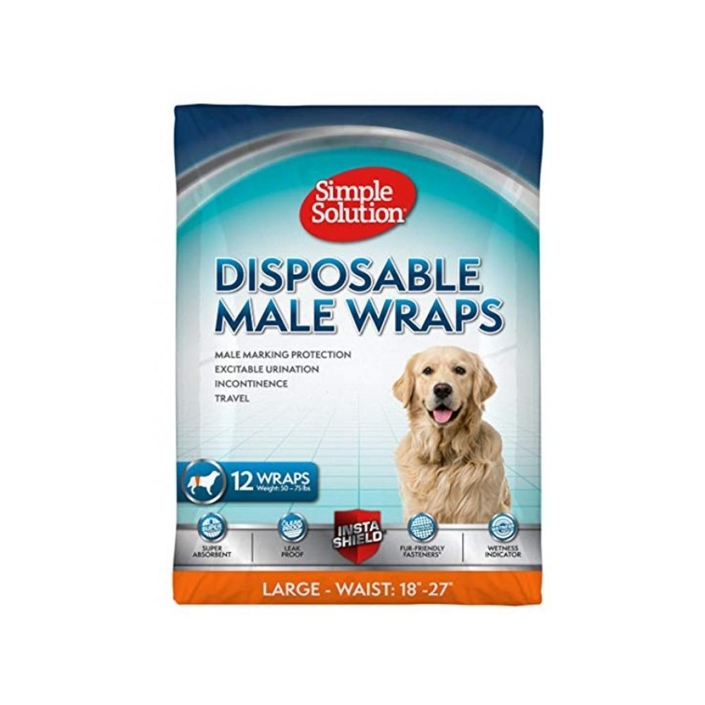 **Premium Disposable Dog Diapers for Male Pets - Super Absorbent & Leak Proof - Ideal for Incontinence, Travel & Post-Surgery Care**