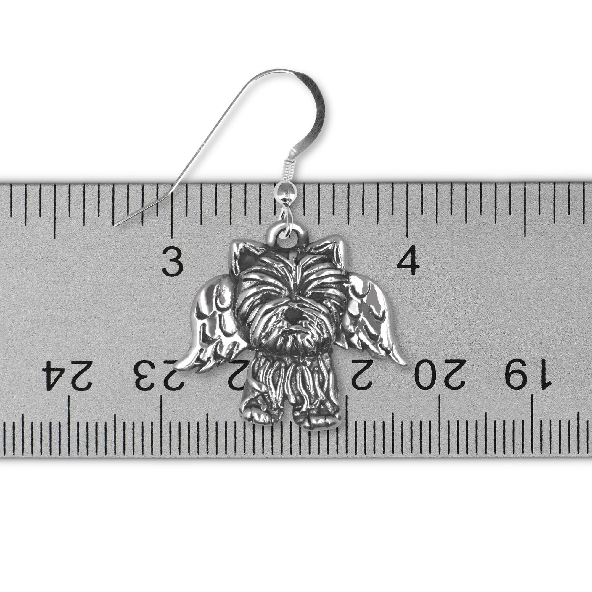 Sterling Silver Yorkie Dog Earrings for Women - Handmade in USA - Perfect Yorkie Lover Gift for Birthdays, Anniversaries & Special Occasions