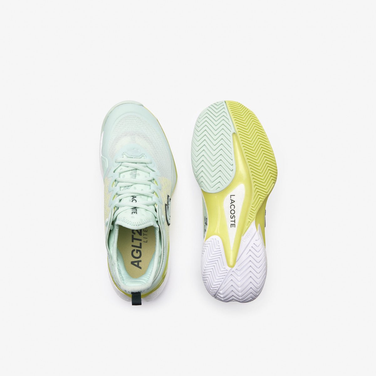 Lacoste AG LT23 Lite Women's Tennis Shoes - Lightweight Comfort for Court & Casual Wear - Turquoise & Yellow Athletic Sneakers for Tennis, Gym, and Everyday Fashion