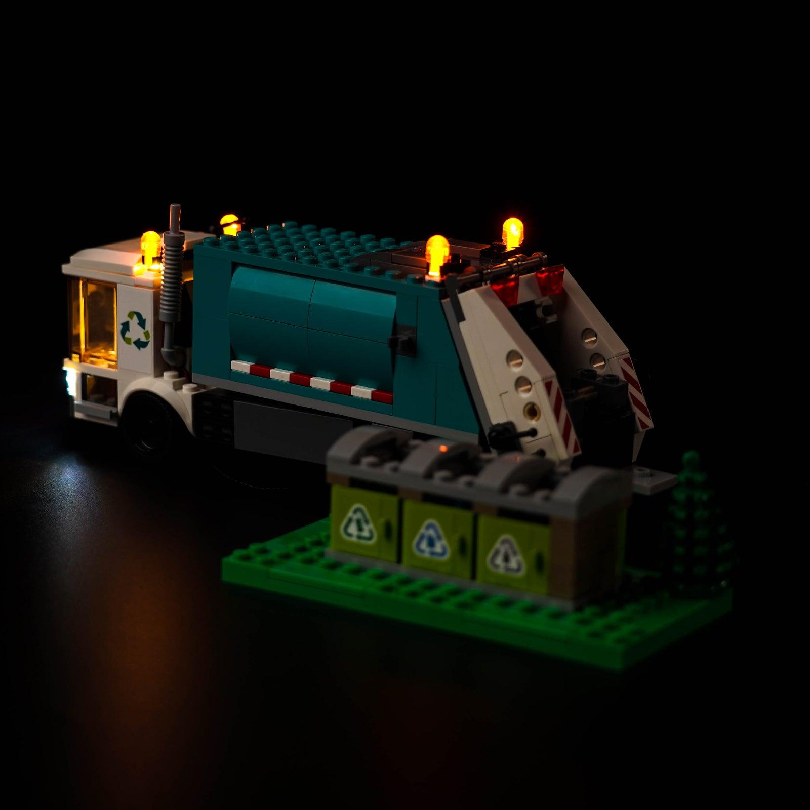 Best LED Light Kit for LEGO® City Recycling Truck 60386 - Compatible with LEGO Recycling Vehicle - DIY Lighting Upgrade for LEGO Models & Displays