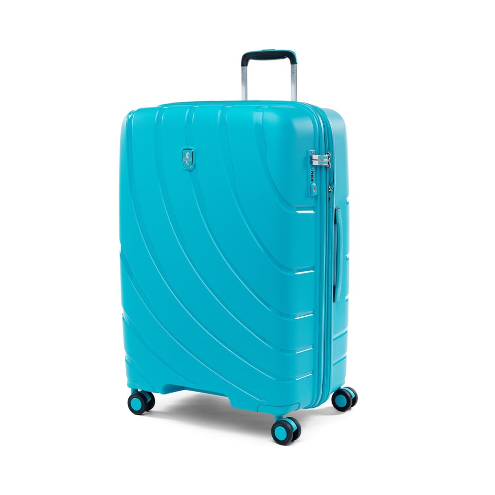 Expandable Hardside Spinner Luggage - Medium to Large Convertible Checked Suitcase for Travel, Business Trips & Vacations | Durable & Lightweight