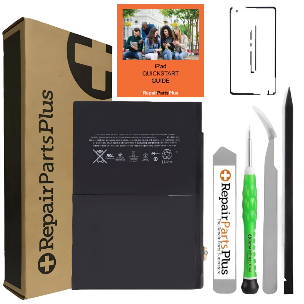 Premium iPad Air 2 Battery Replacement Kit (A1547, A1566, A1567) - 2nd Gen Repair Set with Tools, Adhesive & Step-by-Step Guide - Perfect for DIY Home Fixes & Professional Tablet Maintenance