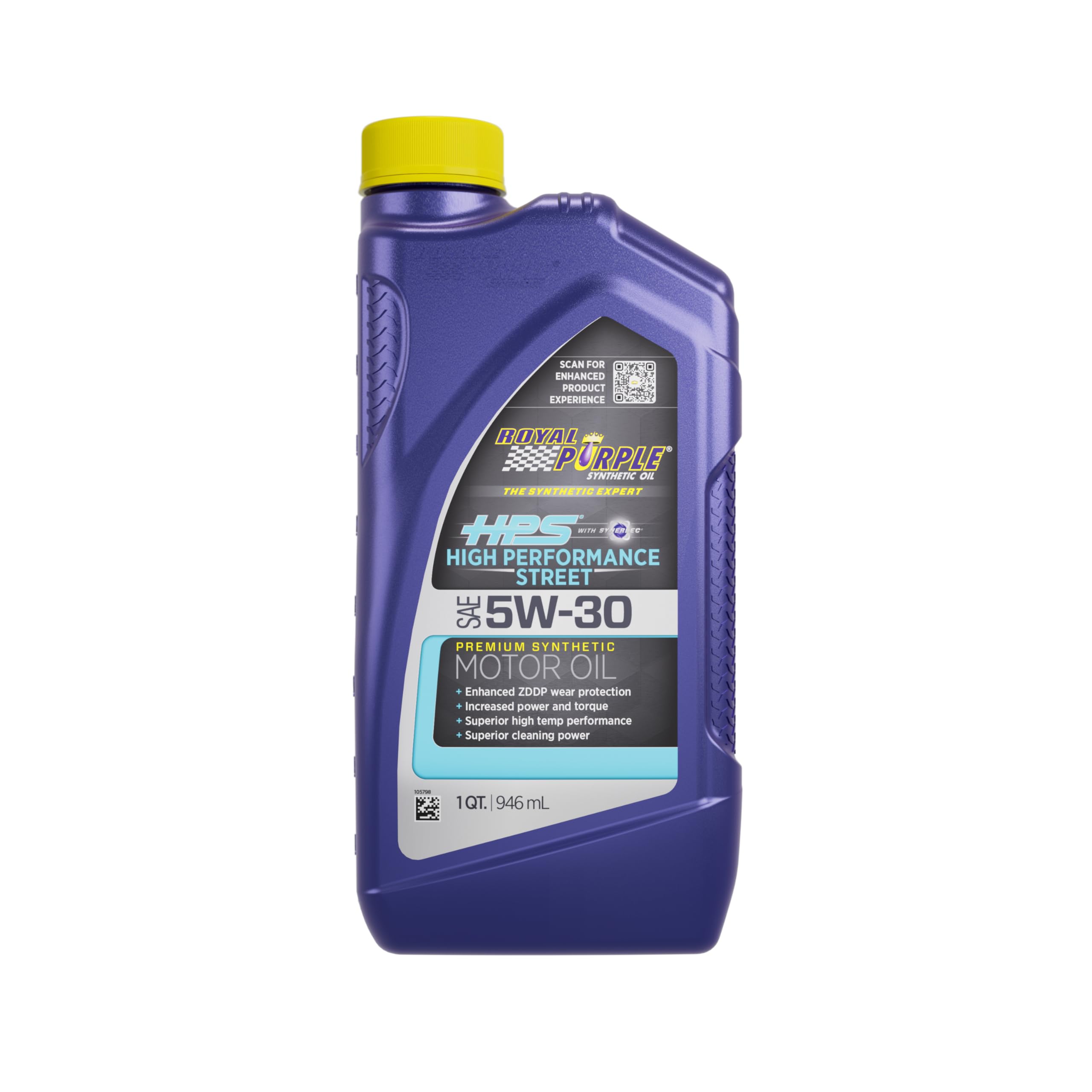 Royal Purple 31530 High Performance 5W-30 Synthetic Motor Oil - 12 Pack (1 Quart Bottles) | Premium Engine Protection for Cars, Trucks & SUVs | Ideal for High Mileage Vehicles & Extreme Driving Conditions