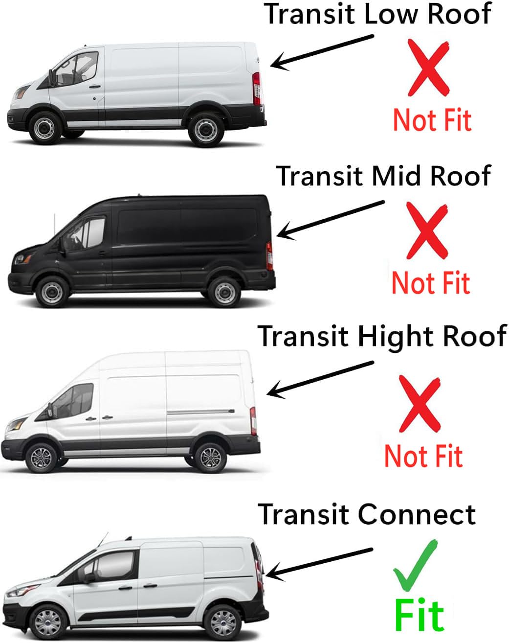 Heated Privacy Back Window Glass for Ford Transit Connect 2010-2013 - Driver Side Left Replacement - Perfect for Cargo Privacy & Winter Defrosting