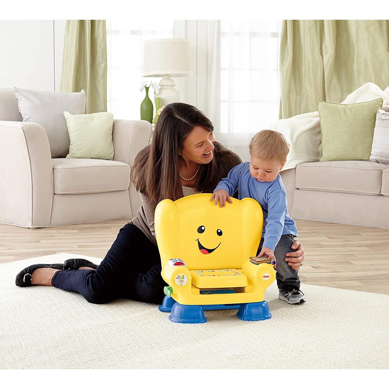 Fisher-Price Deluxe Rocking Doggie Chair with Parent Chair - Comfortable Baby Rocker for Playtime & Nursery - Perfect for Newborns, Infants & Toddlers - Ideal for Playrooms, Bedrooms & Daycare Centers