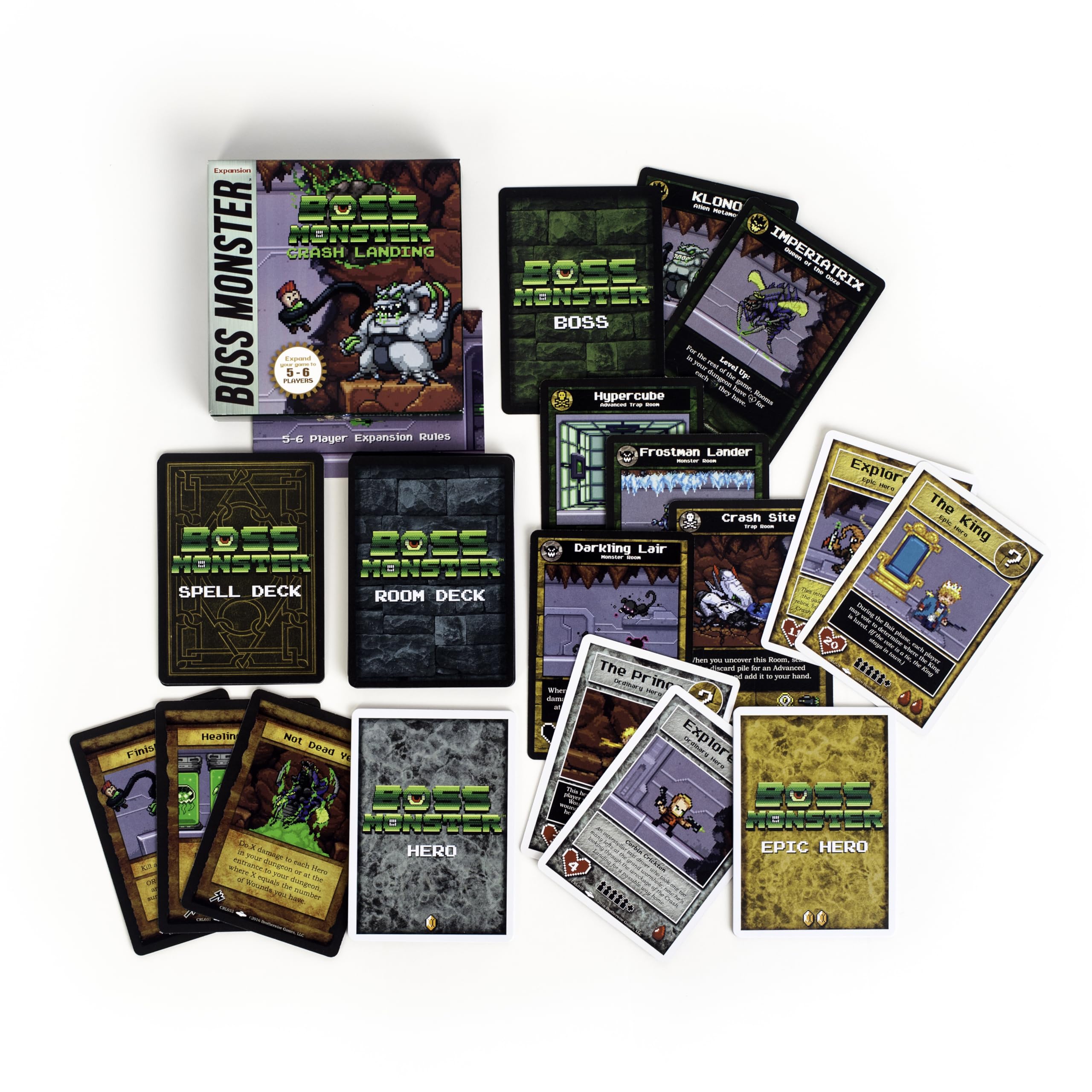 Boss Monster: Crash Landing Expansion - Strategic Card Game for Adults & Teens - Perfect for Game Nights, Parties & Family Gatherings