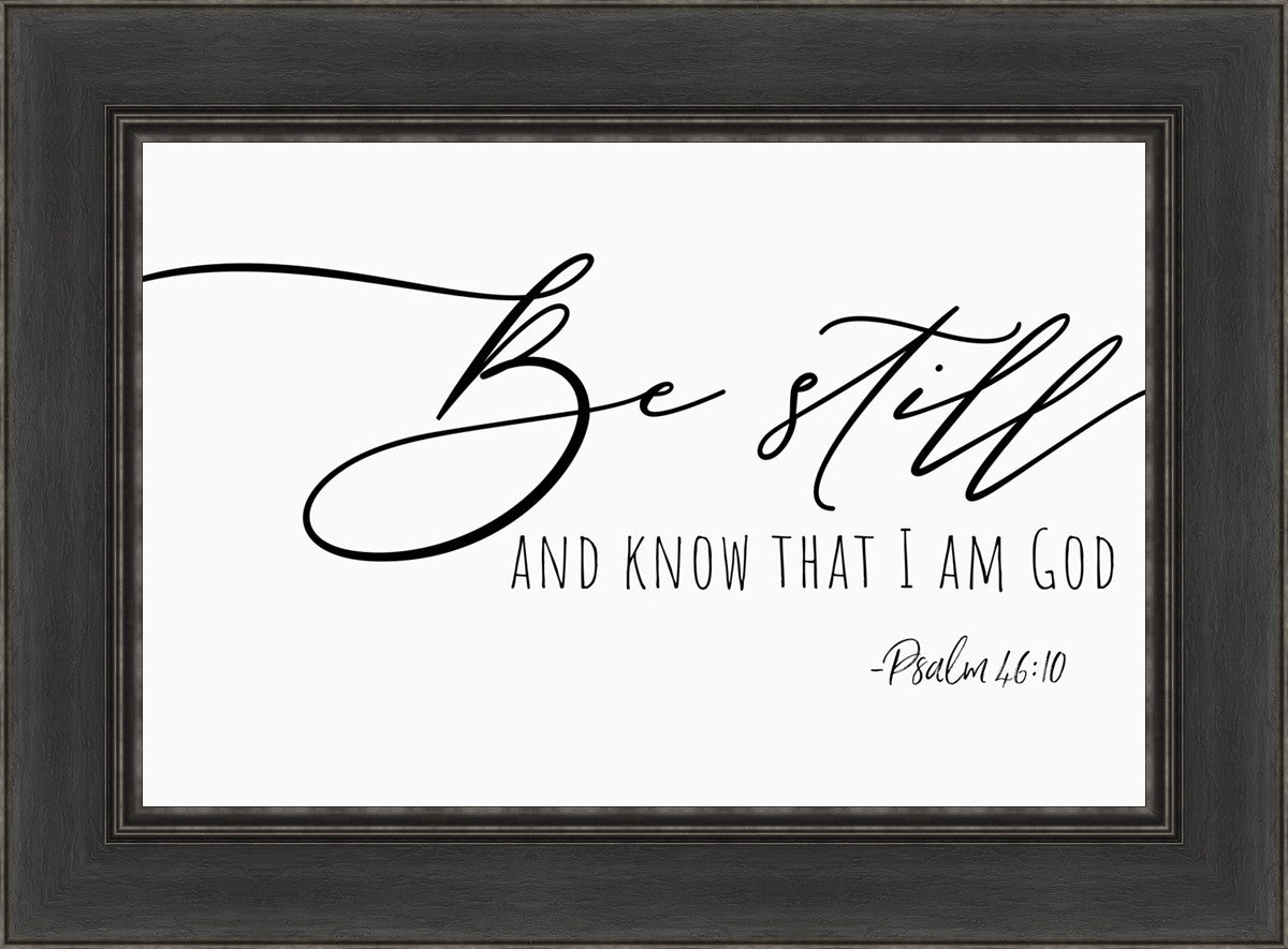 Be Still By Paige Tilly - Inspirational Wall Art Decor for Home & Office - Perfect for Living Room, Bedroom or Gift Giving