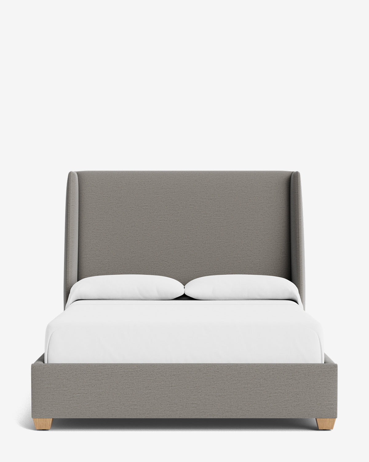 Walt Bed Tall Headboard - Queen Size Upholstered Bed Frame with Adjustable Height - Perfect for Modern Bedroom Decor & Small Spaces