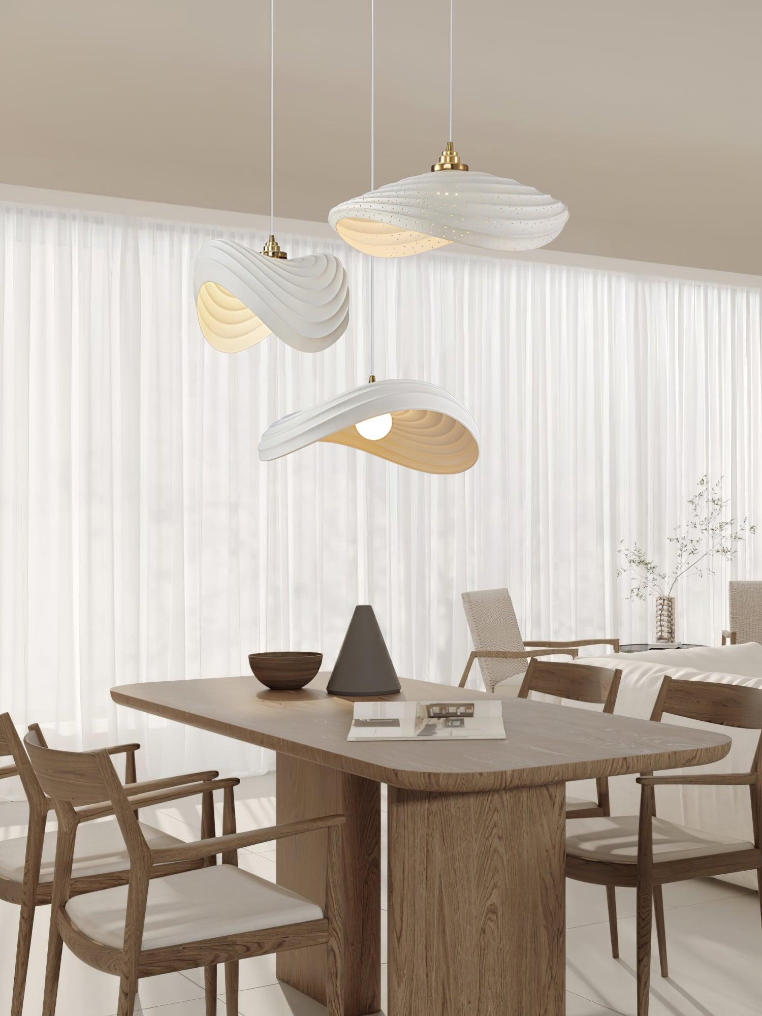 Navicula Modern Pendant Light - Sleek Hanging Ceiling Lamp for Kitchen Island, Dining Room & Bedroom Decor - Energy Efficient LED Lighting Fixture