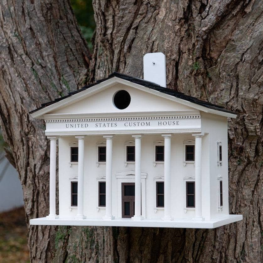 Vintage-Style Custom Wooden Birdhouse - Handcrafted Historical Replica for Garden Decoration | Perfect for Outdoor Bird Watching & Backyard Decor