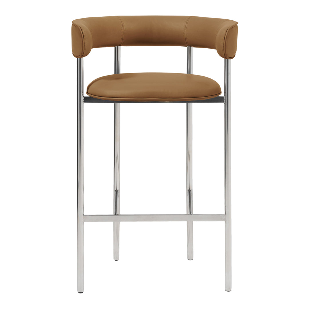 Modern Wooden Counter Stool with Arms - Adjustable Height Bar Stool for Kitchen Island, Breakfast Nook & Home Bar - Comfortable Dining & Seating Solution