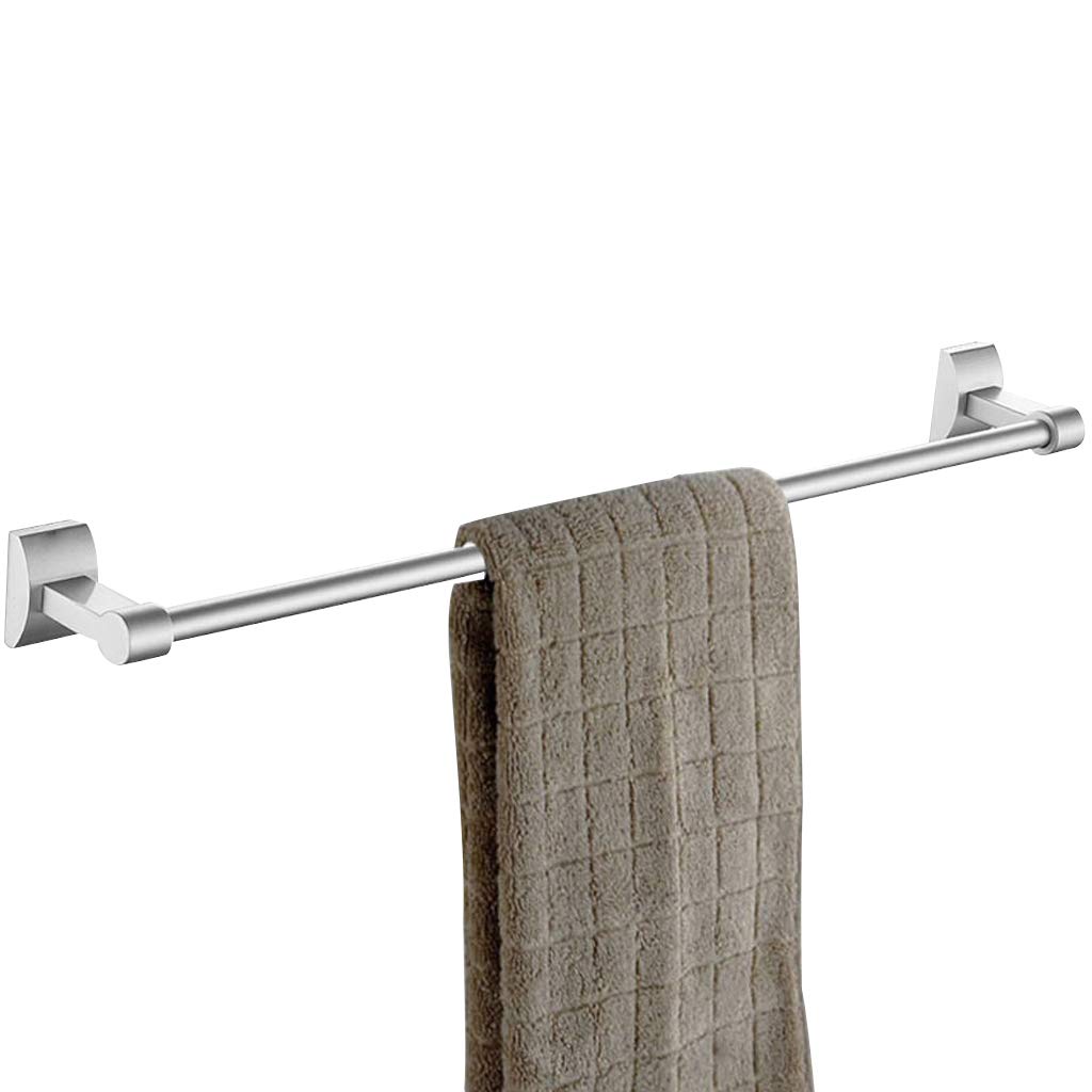 MGMDIAN Single Pole Towel Rack - Heavy Duty Aluminum Single Layer Towel Bar with Mounting Holes - Bathroom Wall Accessories for Hand Towels & Washcloths - Perfect for Small Spaces & Modern Bathrooms