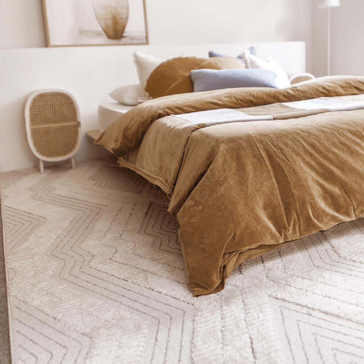 Premium Diamond Runner Rug - Non-Slip Luxury Carpet for Hallway, Bedroom & Living Room - Soft & Durable Home Decor for High Traffic Areas