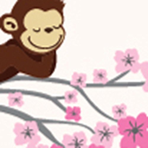 Pink Grey With Monkey