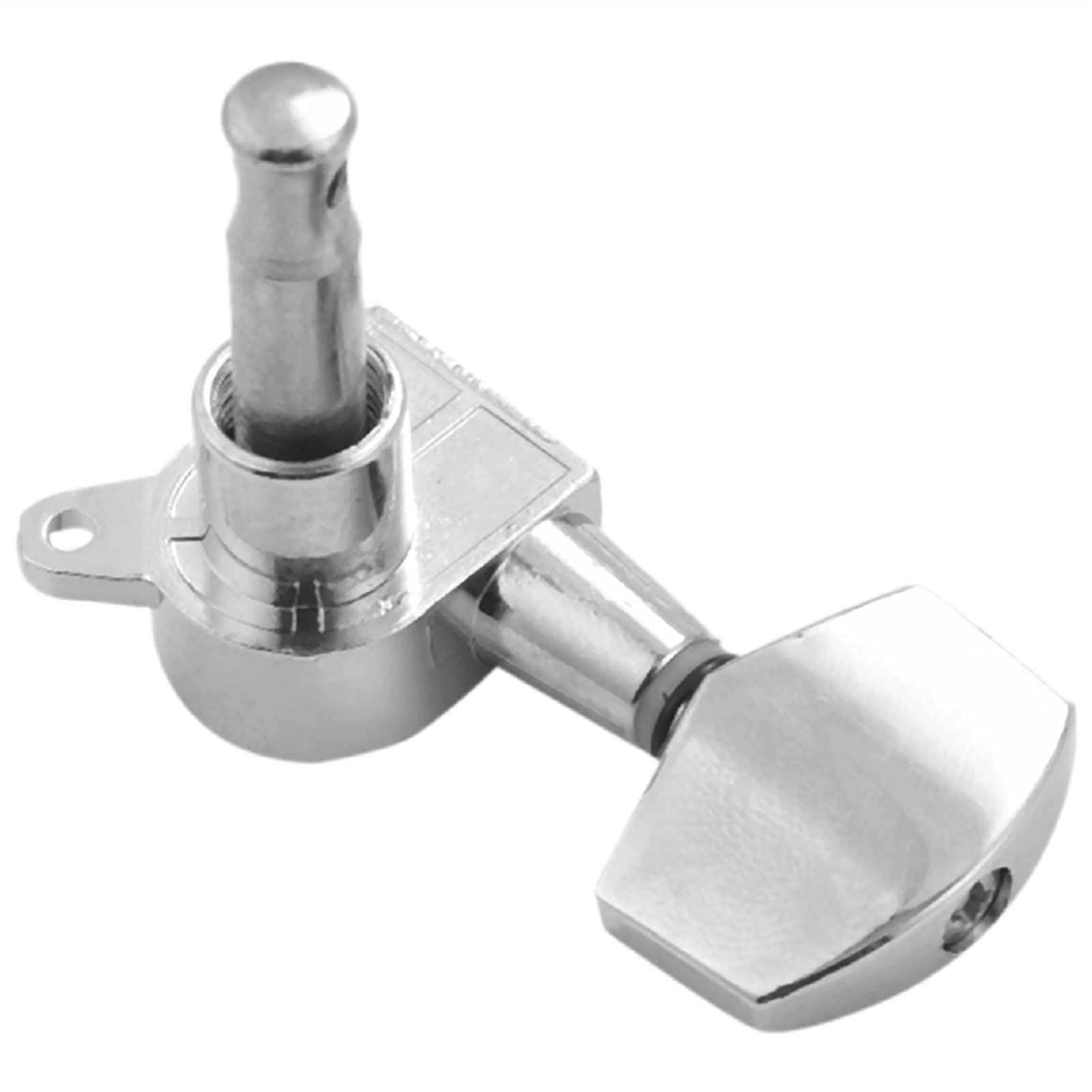 Premium 6-Piece Silver Acoustic Guitar Machine Heads - Left & Right Handed Tuning Pegs for Precise String Tuning | Perfect for Guitar Maintenance, Upgrades & Professional Performances