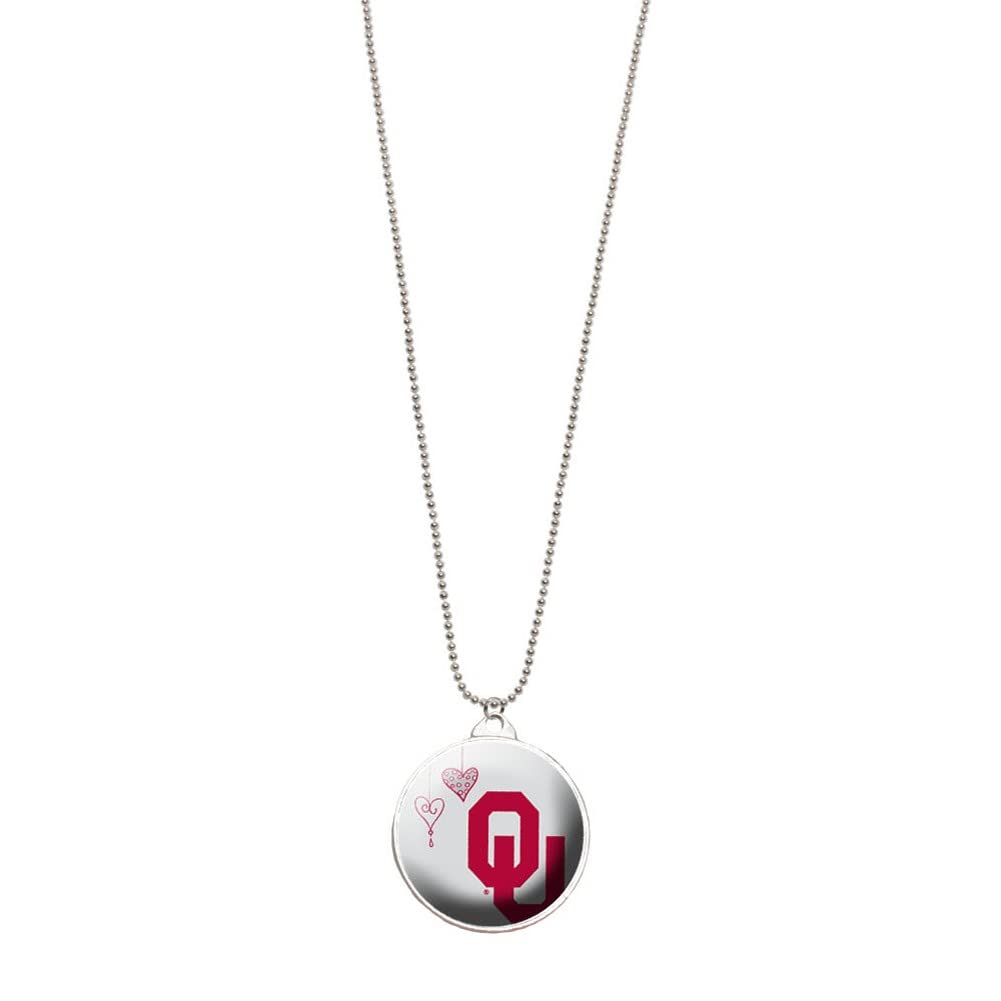 Oklahoma Sooners NCAA Double Dome Pendant Necklace - Perfect for Game Day, Graduation & OU Fan Gifts