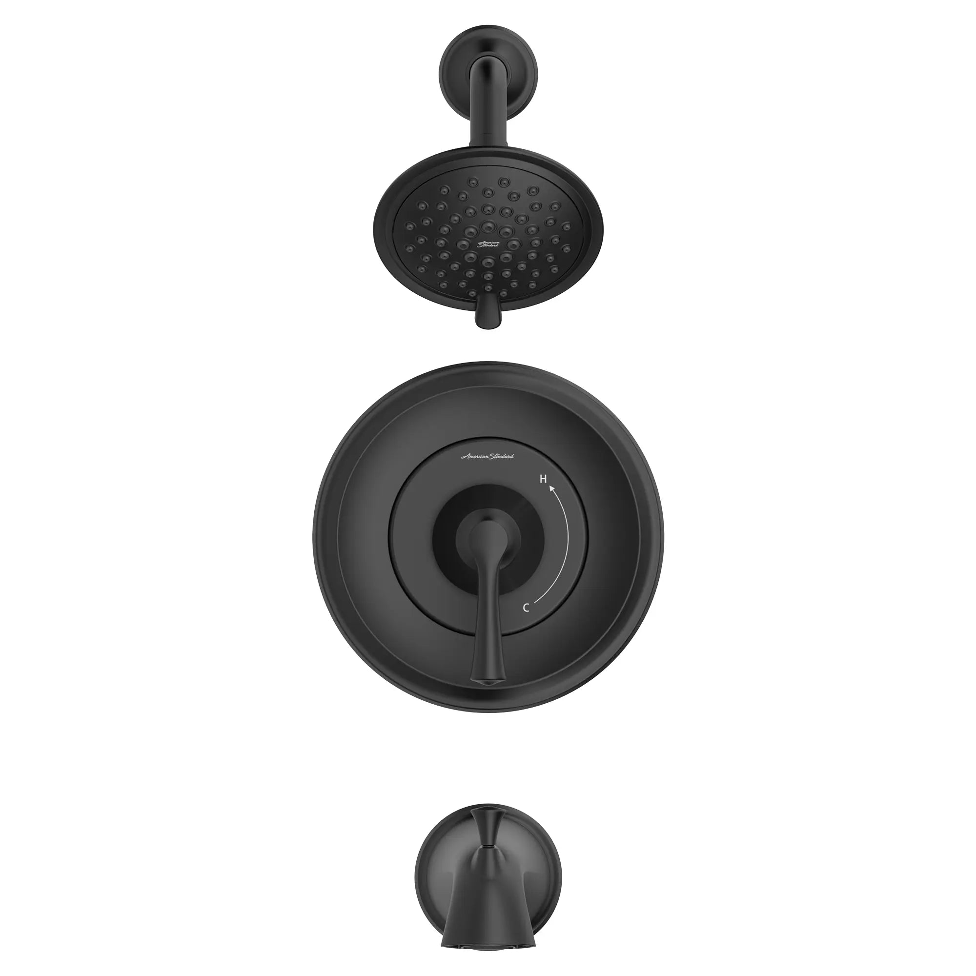 Estate 1.8 GPM/6.8 LPM Water Saving 3-Function Showerhead Tub and Shower Trim Kit with Double Ceramic Pressure Balance Cartridge & Lever Handle - Perfect for Bathroom Renovation and Water Conservation