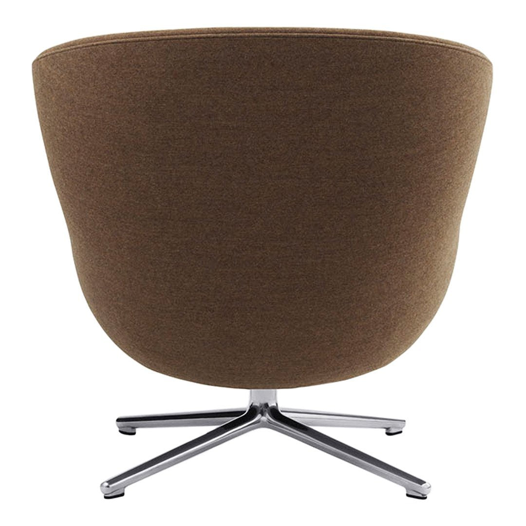 Modern Hyg Lounge Chair with Low Swivel Base - Comfortable Recliner for Living Room, Bedroom, or Office Relaxation