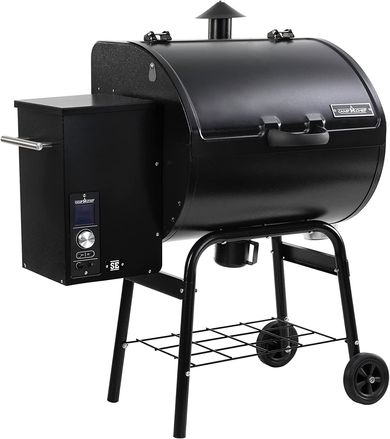 Camp Chef SE 24 Pellet Grill - Easy-to-Clean Wood Pellet Grill & Smoker with 429 Sq In Cooking Space - Perfect for Backyard BBQs, Tailgating, and Outdoor Cooking - Black