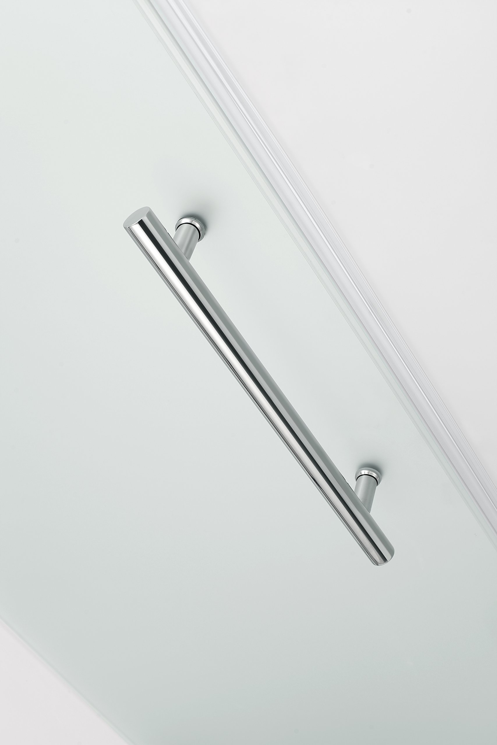 Aston SDR960EZ-CH-4228-10 Frameless Hinged Alcove Shower Door with StarCast Clear Glass and Built-in Shelves - Modern Bathroom Upgrade for Small Spaces, Perfect for Apartments and Master Bathrooms
