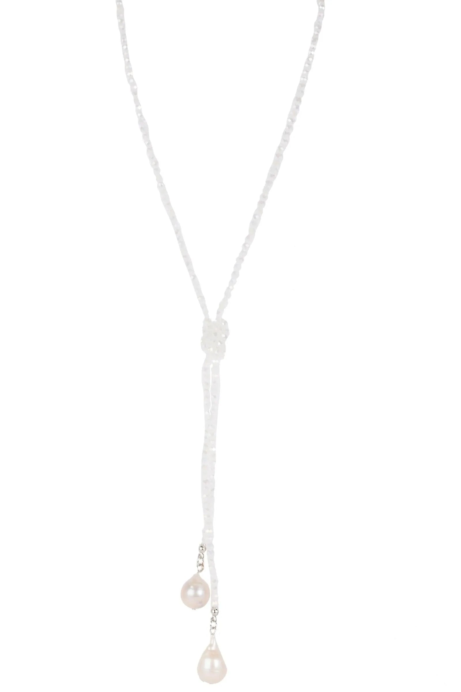 Elegant Baroque Knotted Pearl Drop Necklace for Women - Vintage Style Jewelry Gift for Bridal, Party & Special Occasions