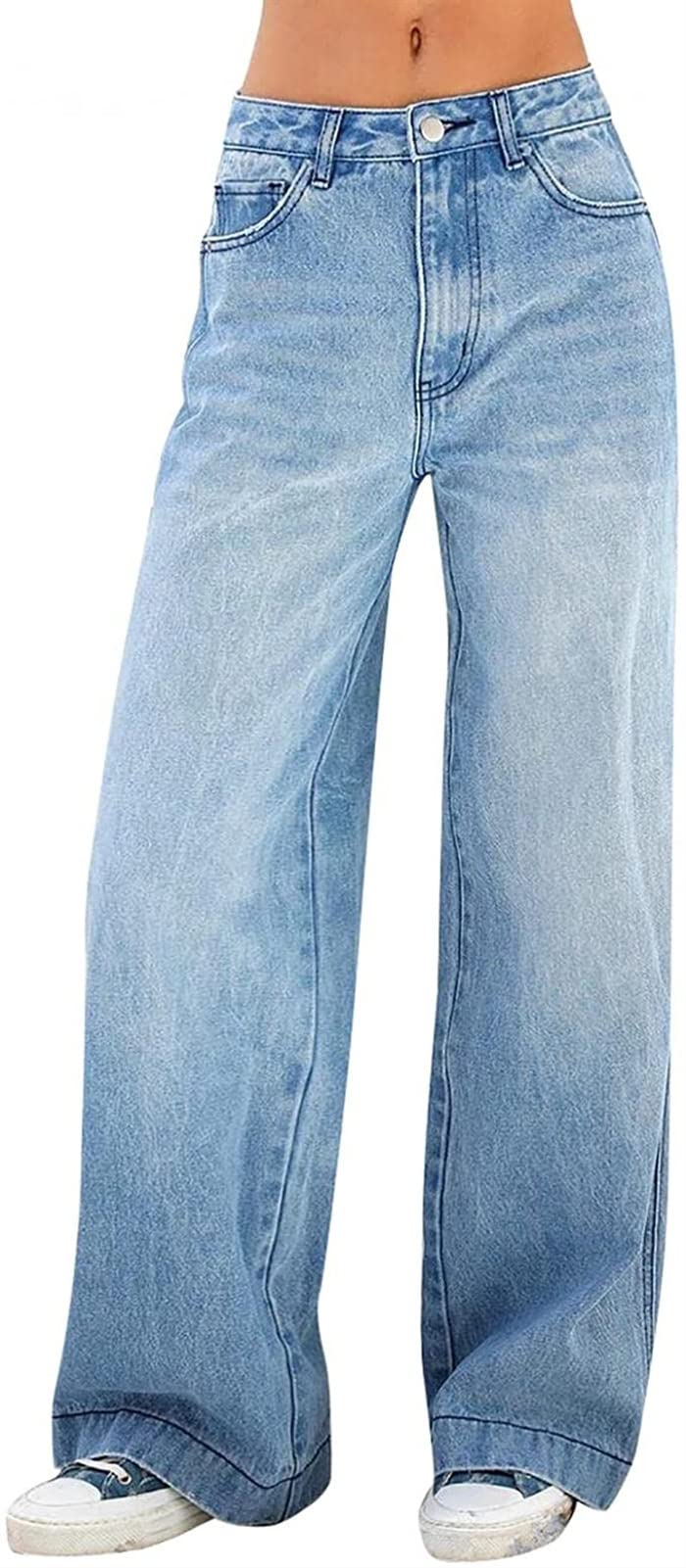 Women's High Waist Stretch Skinny Jeans - Flared Leg Pants for Casual Wear & Night Out | Comfortable Denim Trousers for Everyday Fashion