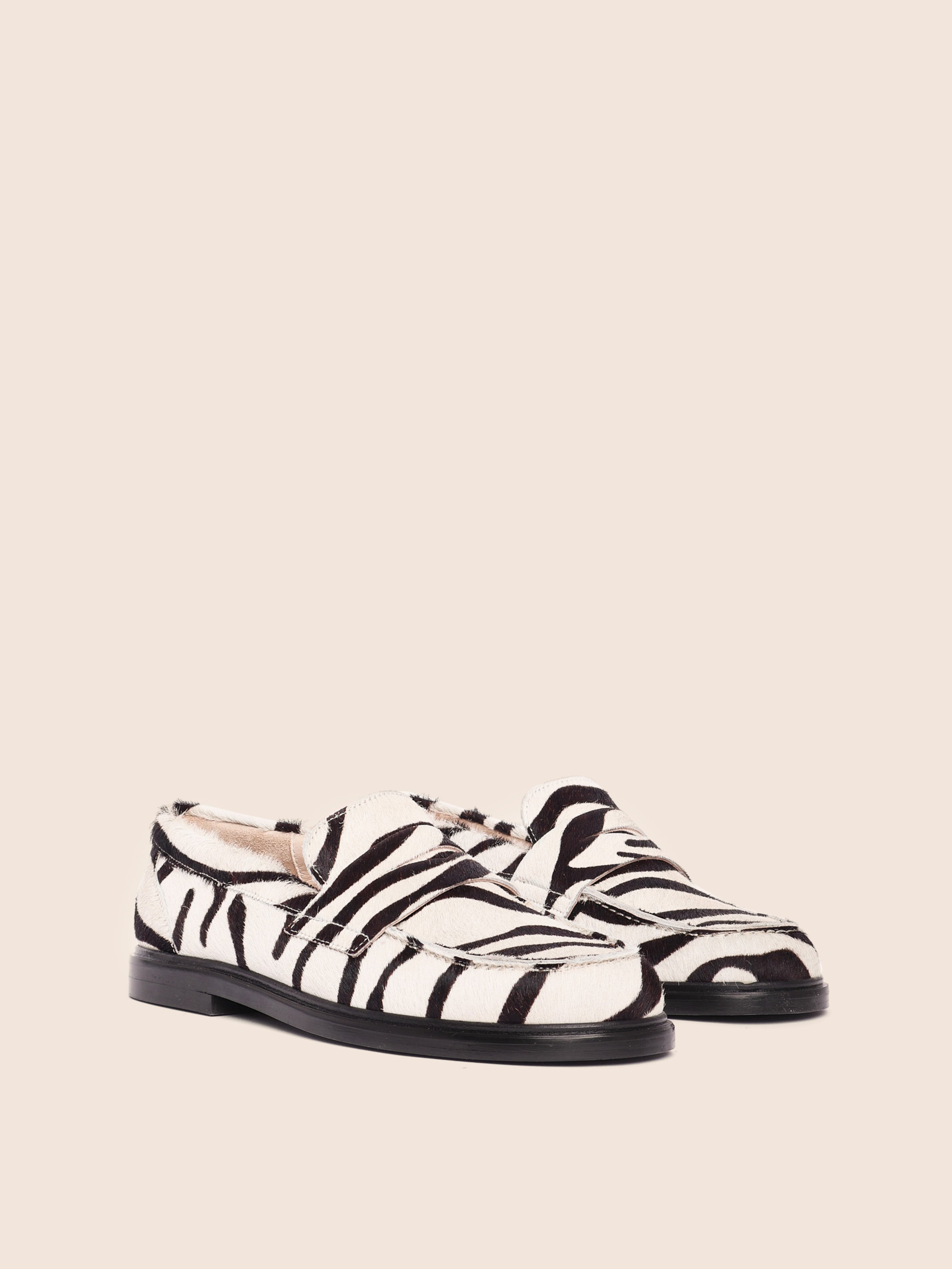 Orio Zebra Loafer Shoes for Men - Comfortable Slip-On Casual Dress Shoes for Office, Business & Wedding - Premium Leather Penny Loafers