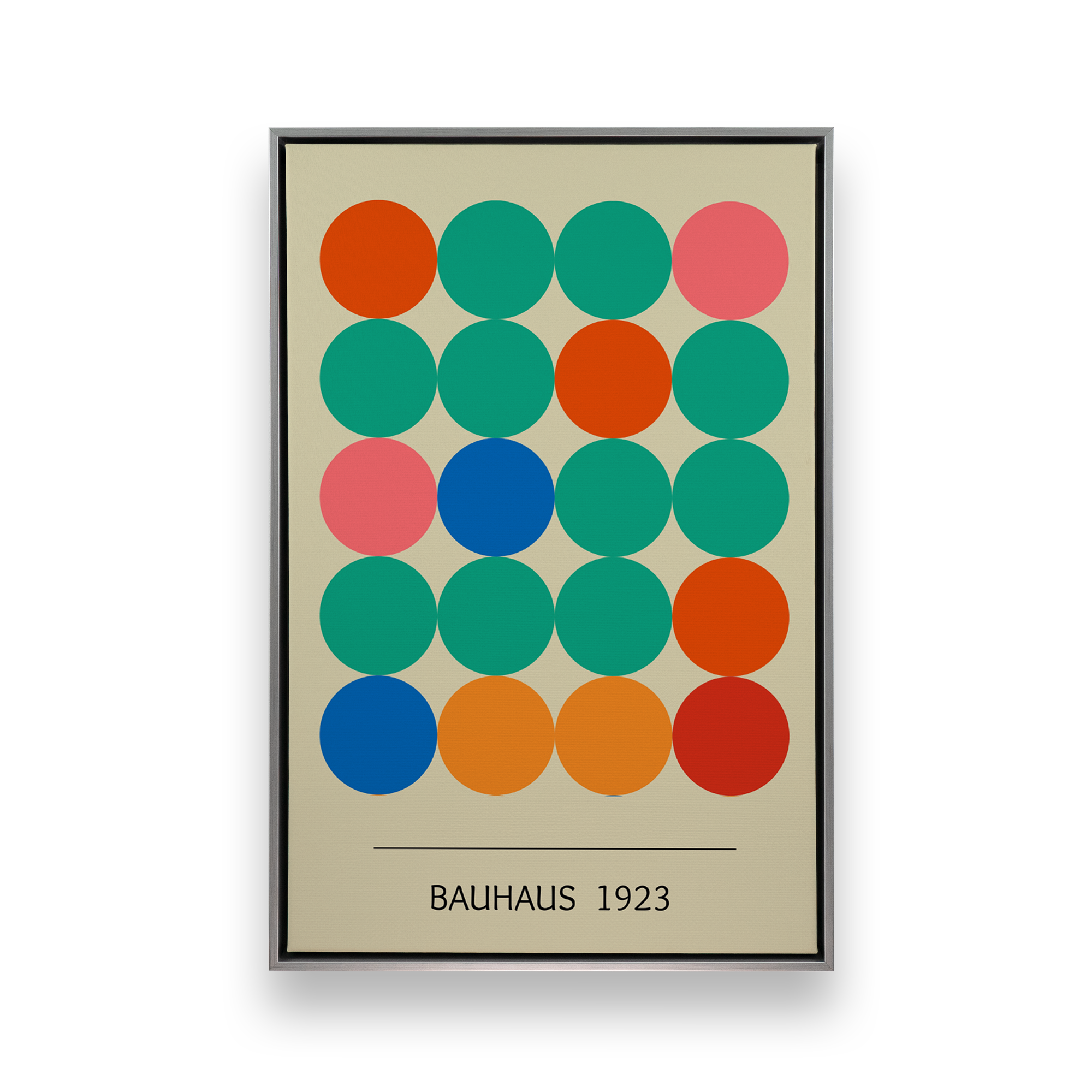 Bauhaus 1923 Art Print on Canvas - Modern Wall Decor for Living Room, Office & Gallery Display
