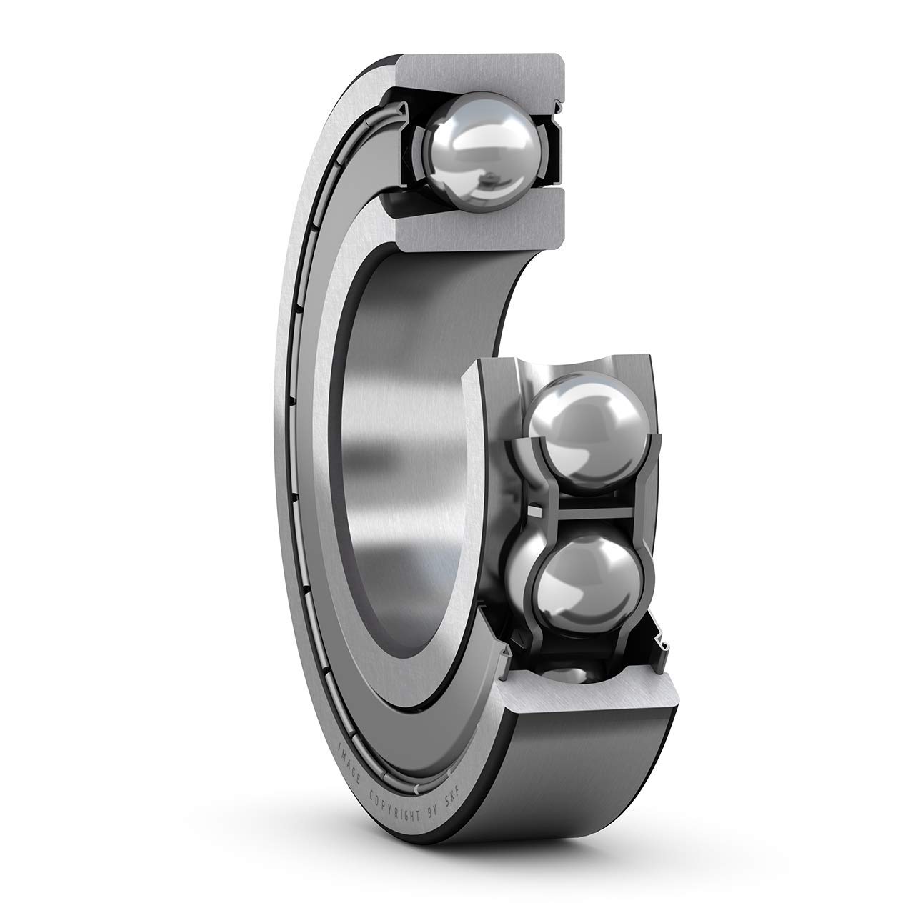 SKF 309-2Z Deep Groove Ball Bearing - Single Row, Double Shielded, ABEC 1 Precision, 45x100x25mm (IDxODxWidth), 46500 lbf Static Load Capacity - Ideal for Industrial Machinery, Automotive Parts, and Heavy-Duty Equipment Applications