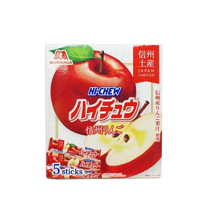 Morinaga Hi-Chew Shinshu Apple Soft Candy - 5 Stick Pack (276g) | Delicious Japanese Chewy Candy for Snacking, Parties & Gifts