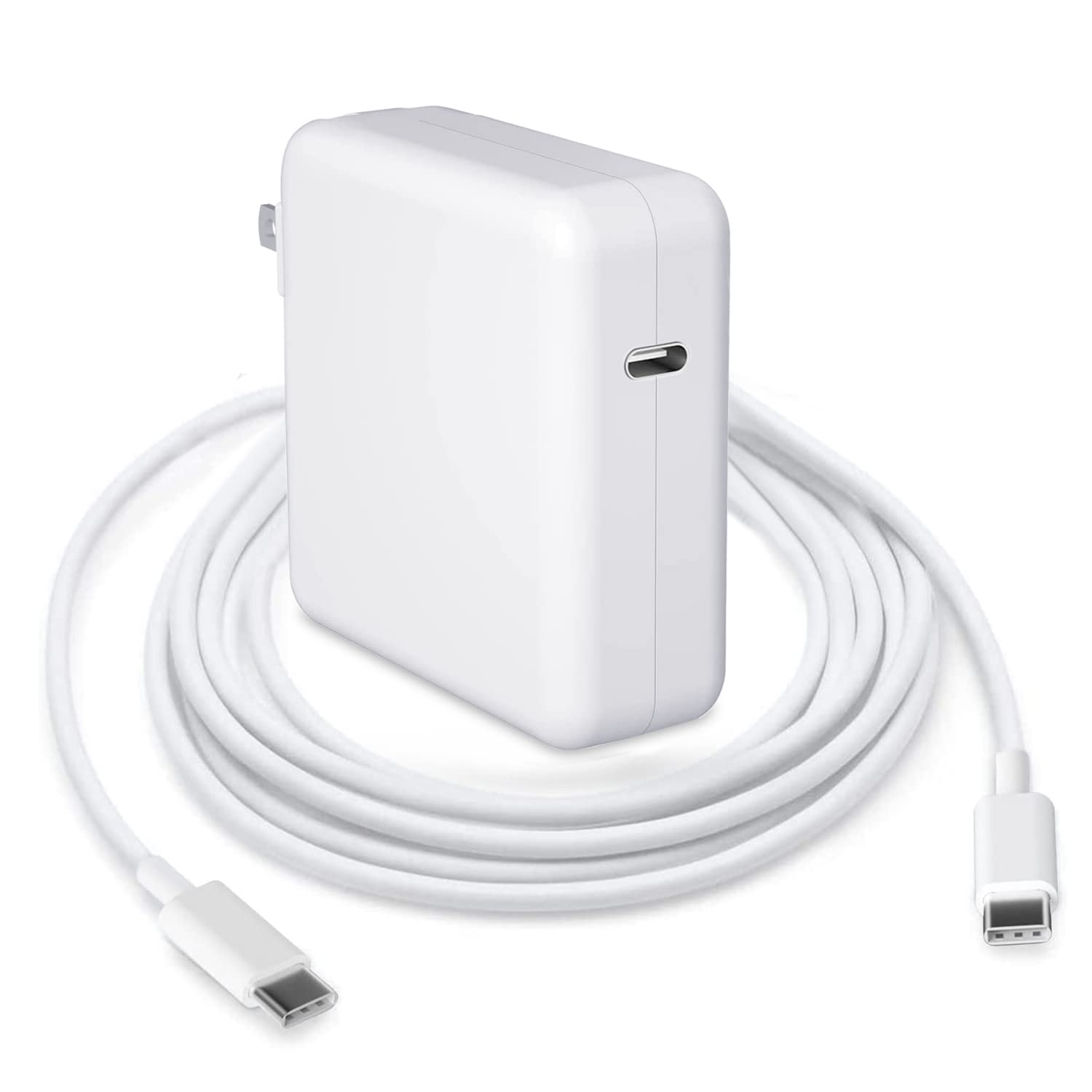 140W USB C Fast Charger for MacBook Pro 16/15/14/13 Inch & MacBook Air 13 Inch - PD 3.0 Power Adapter Compatible with iPad Pro 2021-2018, Includes 6.6ft USB C to C Cable - Perfect for Home, Office & Travel Charging