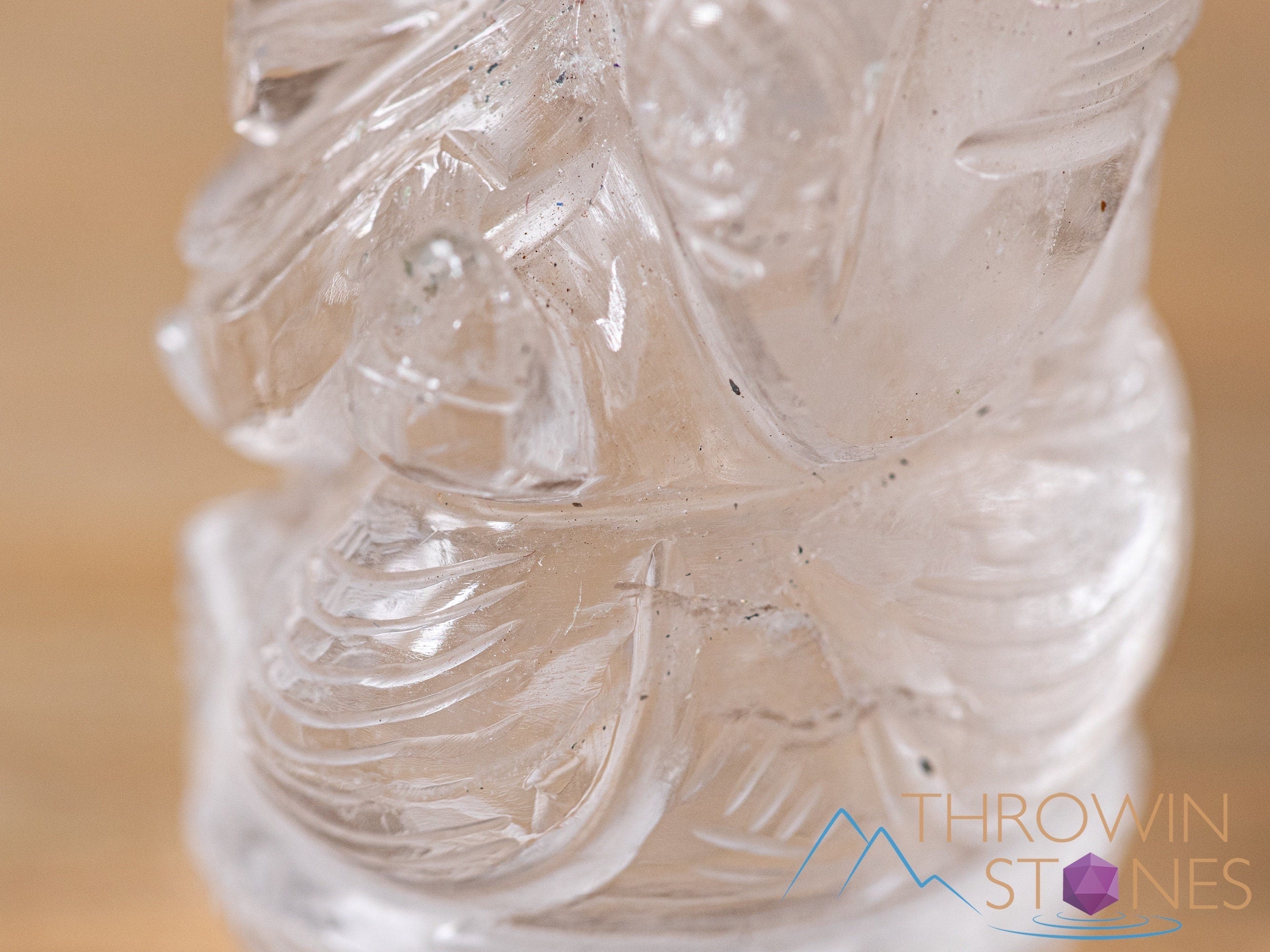 Himalayan Clear Quartz Ganesha Statue - Hand Carved Lord Ganesh Crystal Sculpture for Home Decor, Meditation & Spiritual Healing | Perfect for Altars, Yoga Spaces & Positive Energy Gifts