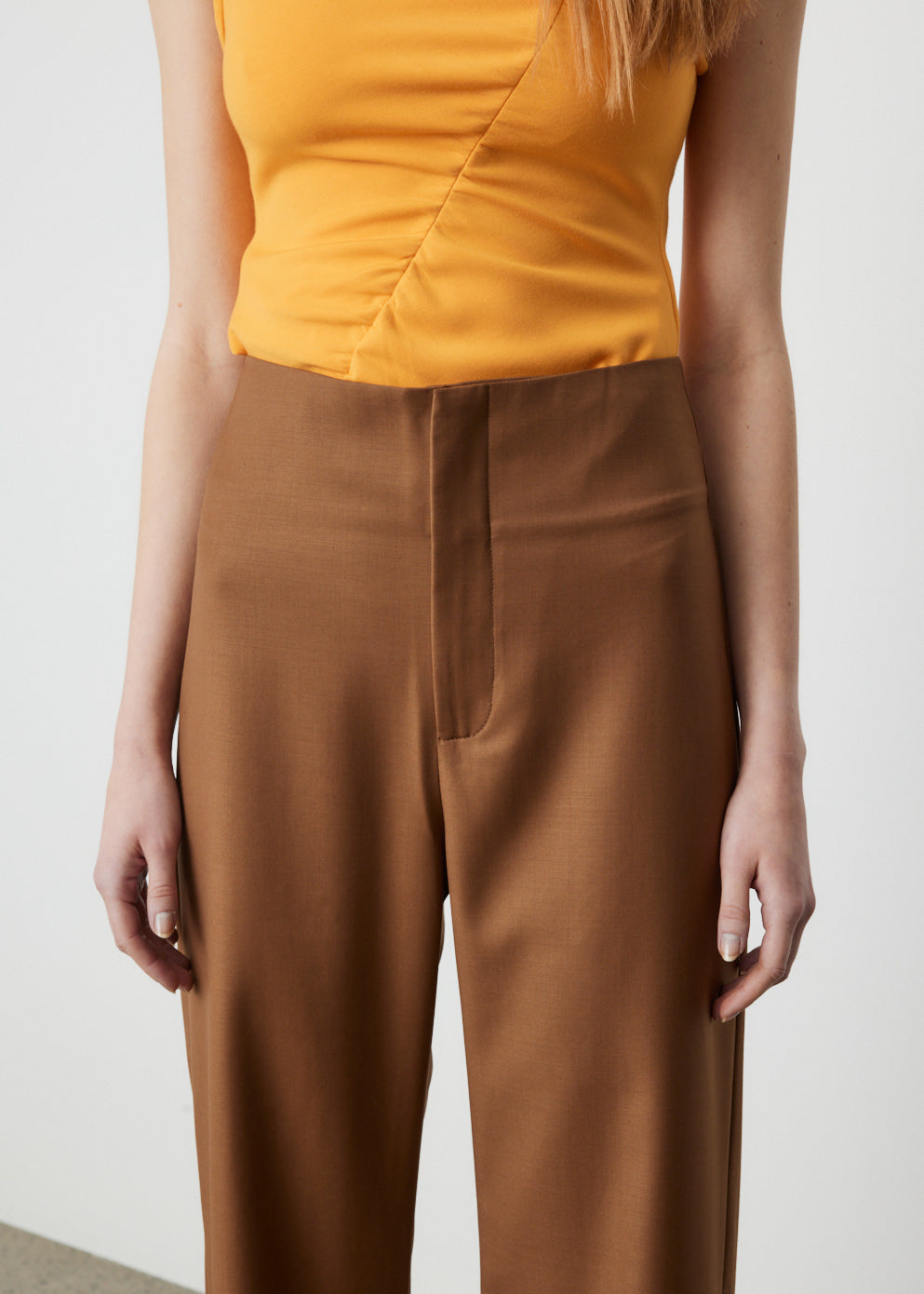 Ally High Waist Trousers for Women - Comfortable Stretch Work Pants for Office & Business Casual Wear