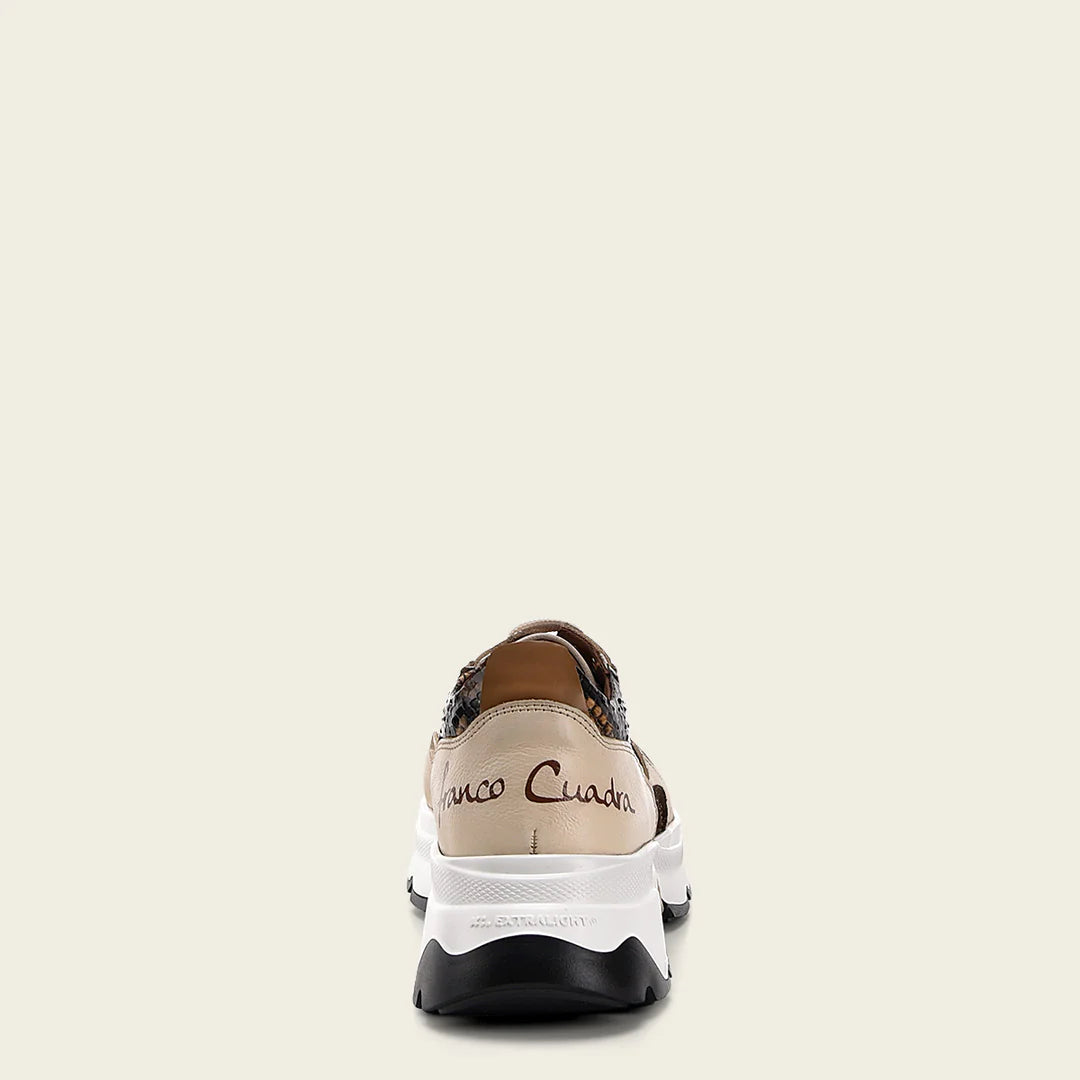 Women's Honey Python Sneakers A09PBVW - Stylish & Comfortable Casual Shoes for Walking, Work & Everyday Wear
