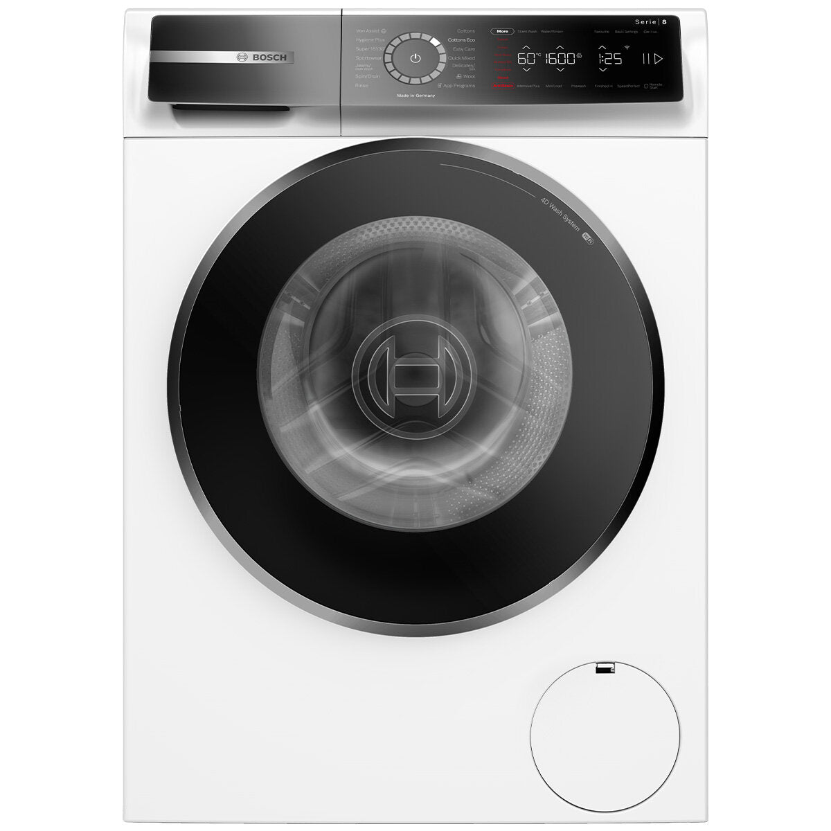 Bosch Series 8 10kg Front Load Washing Machine WGB25600AU - Energy Efficient, Quiet Operation for Large Families & Laundry Rooms | Perfect for Apartments, Homes & Shared Spaces