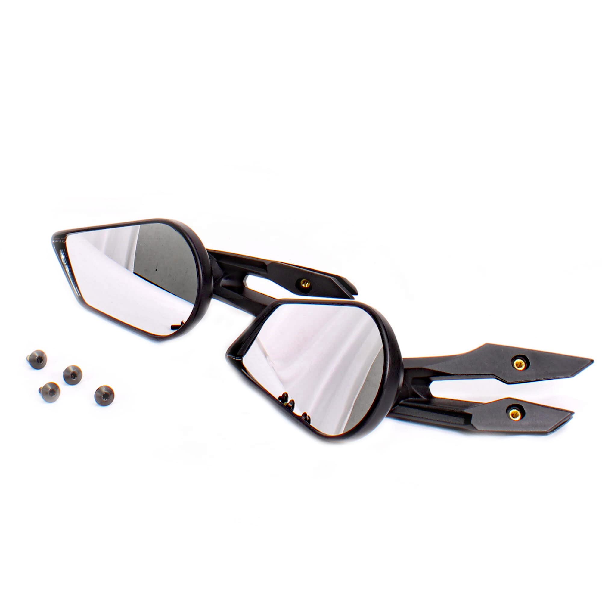 Ski-Doo OEM Deflector Mount Mirrors for Rev Gen 4 Snowmobiles - Compatible with Medium & Tall Windshields (Part# 860201285) - Perfect for Off-Trail Riding & Winter Adventures