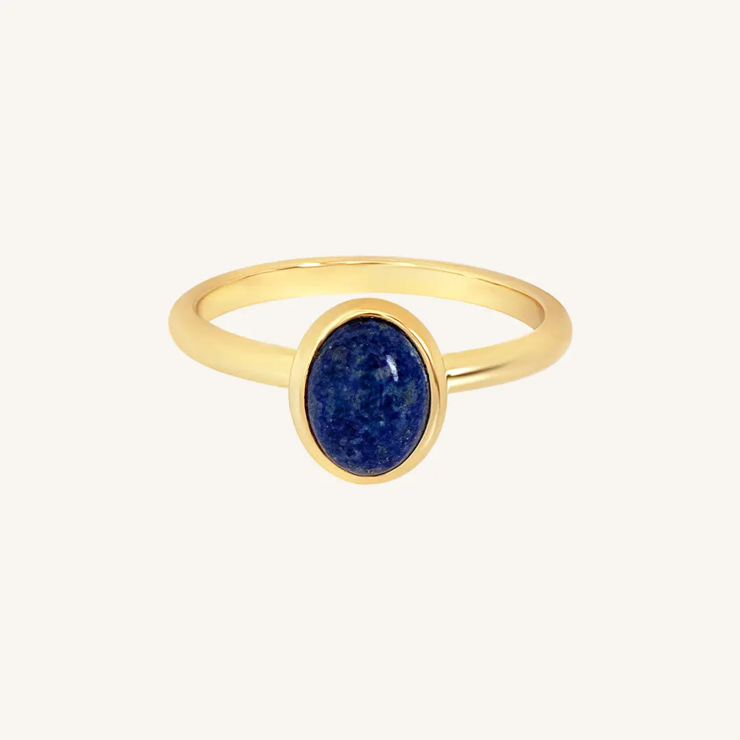 Bennett Lapis Ring - Natural Lapis Lazuli Stone Jewelry for Friendship & Harmony | Perfect Gift for Best Friends, Birthdays & Special Occasions