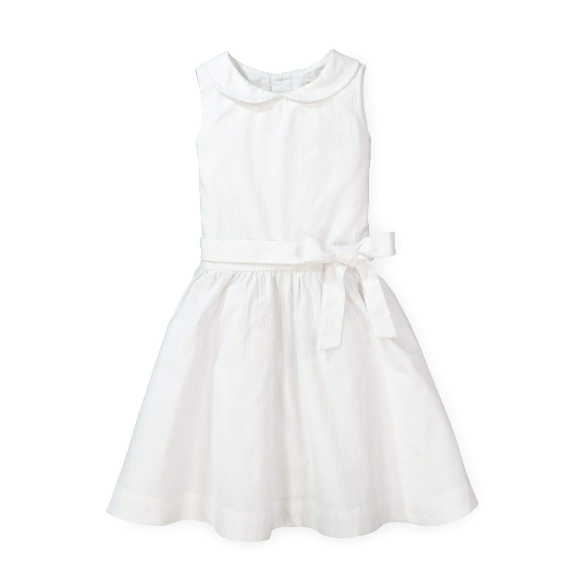 Hope & Henry Girls' Peter Pan Collar Seersucker Dress - Cute & Comfortable Summer Outfit for Parties, School & Playtime